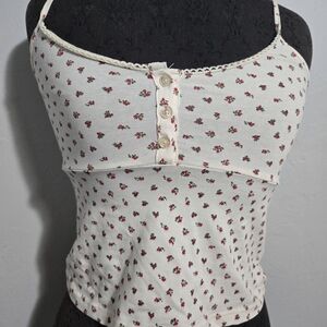 Floral Cream Women's Top